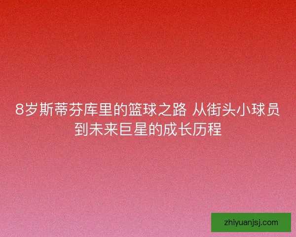 8岁斯蒂芬库里的篮球之路 从街头小球员到未来巨星的成长历程